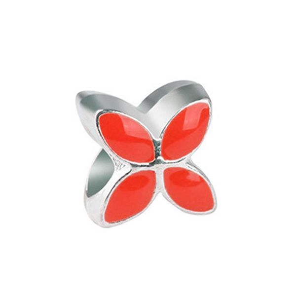 

2pcs / серия европейских красного цвета шарма шариков подвеска, для оригинальный бренд браслет ожерелье diy menwomen изготовление ювелирных