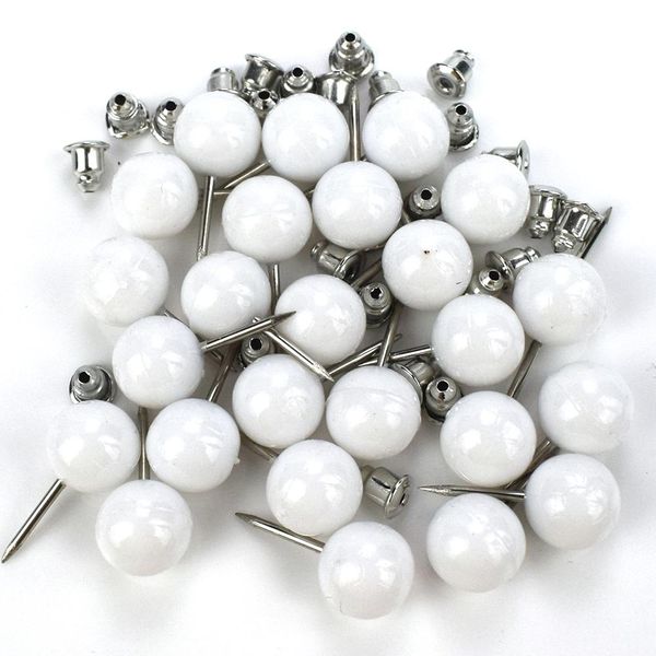 

25pcs sewing needles diy multi color round head dressmaking corsage accessories dress wedding crafts pearl straight pins bbywvb