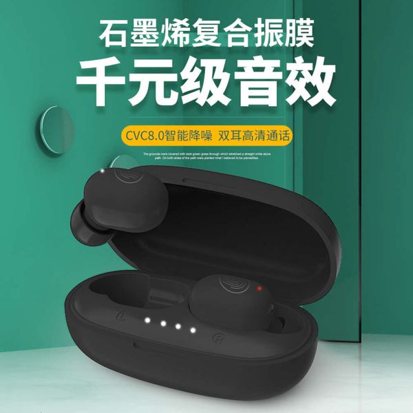 

true wirels 5.0 bluetooth sport black technology in ear stereo noise reduction headset