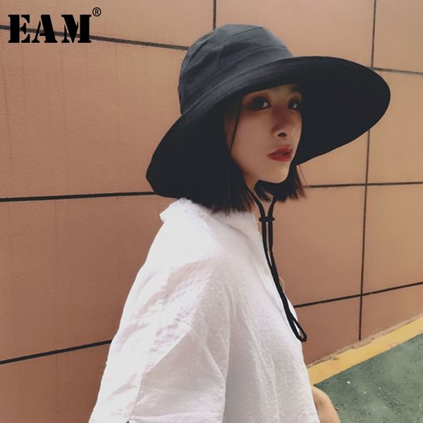 

eam] new summer fashion tide foldable cap sun hat woman fisherman hat aimple all-match woman dome hat s963 t200715, Blue;gray