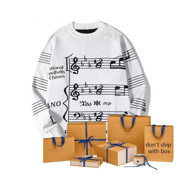 

fashion hooodies men women long sleeve classic staff pattern trendy mens o-neck sweatshirt pullover, Black