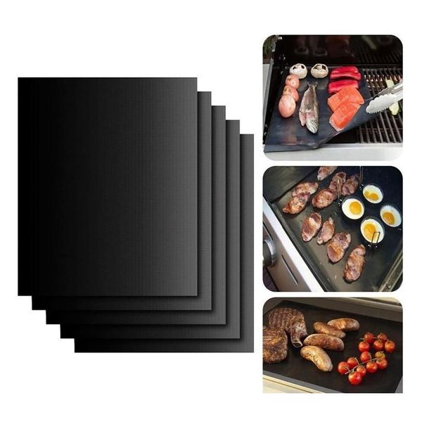 

reusable non-stick bbq grill mat 3 colors 13*15.75inch/33*40cm durable gas grill barbecue mat picnic cooking tool frplm