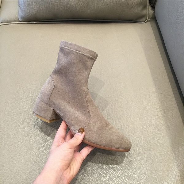 

2021 women's size 22-26.5 in herd length plus sheep skin palm + pig lining thin winter boots l85r, Black
