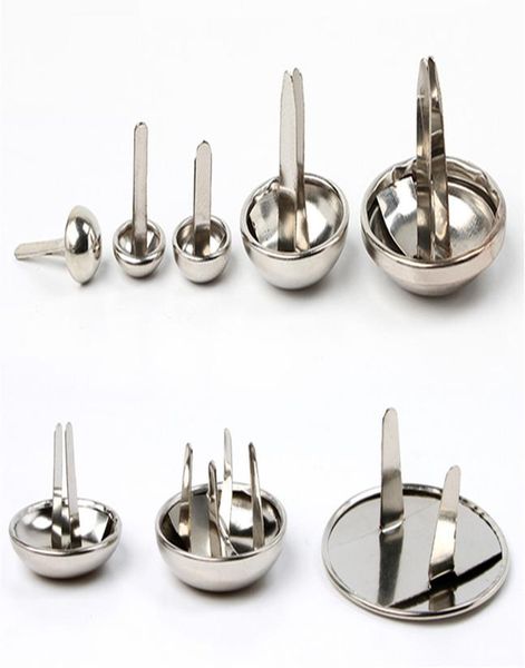 

100 шт. посеребренные пастельные круглые брчабы скрапбукинг украшение украшения украшения украшения бумаги 8x5mm 0.318 x 0.201 дюйма wmtfua