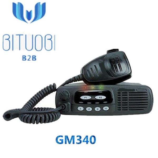 

walkie talkie gm340 vhf uhf refurbished radio 136-174mhz 403-470mhz vehicle mouted easy to use with 6 channels