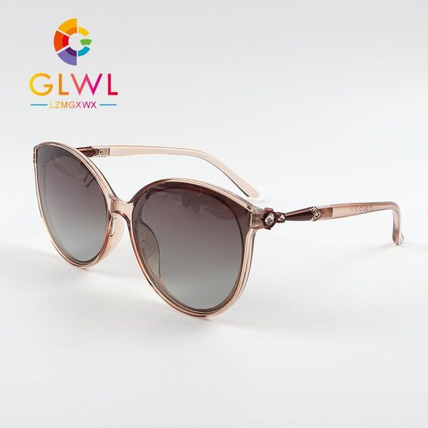 

sunglasses polarized for women oversized sun glasses brand 2021 female eyewear luxury retro cat eye black mirror fashion trends, White;black