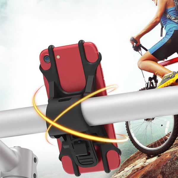 

general motorcycle bicycle bracket, telephone silicone buckle chassis to prevent mobile phone operation support