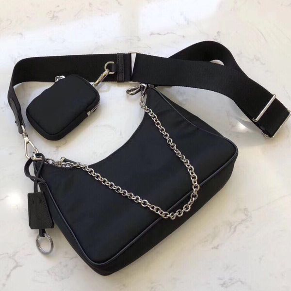 

fashion re-edition 2005 nylon crossbody hobo shoulder women lady tote woman chains handbags purse wallet messenger bag handbags