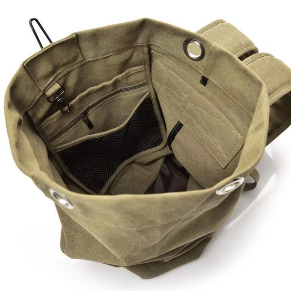 

2021 new fashion large capacity travel men's backpack outdoor travel sports bag tidal current canvas backpack men's backpack
