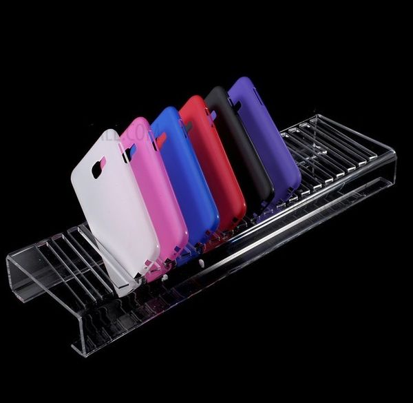 

wholesale 22-slot clear acrylic mobile phone holder