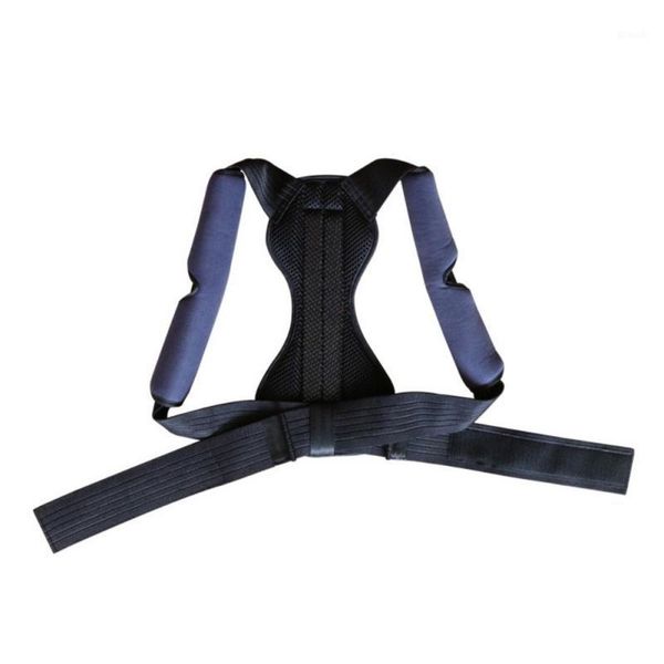 

back support 2021posture corrector shoulder pain reliever spine straightener adjustable humpback orthopedic brace support1, Black;blue