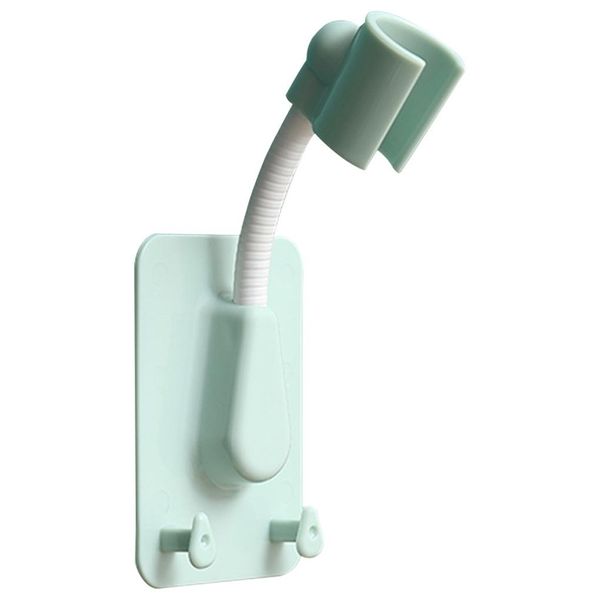 

self adhesive shower head bracket 360 degrees rotate adjustable handheld showerhead holder 2 hooks stand wall mount h wmtneq