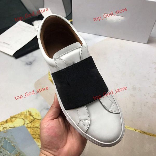 

inluxe urban street webbing sneakers white leather trainers low slip on design men women shoes casual shoes 35-45 up234, Black