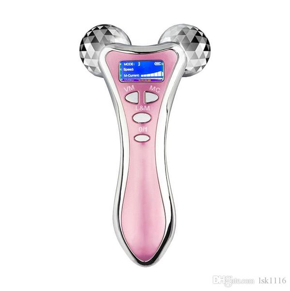 

micro-current vibration massager 3d roller facial massager y shape rotating v face lift face massage face lifting machine