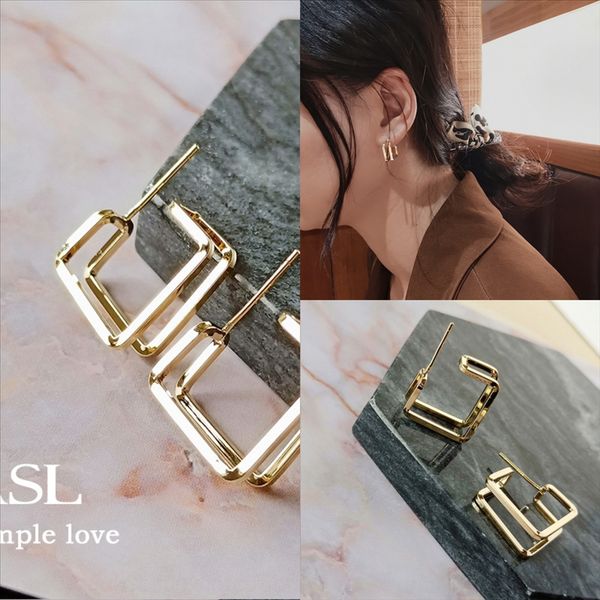 

xdlg fashion jewelry silverround earring zircon earring rhodium white, Golden