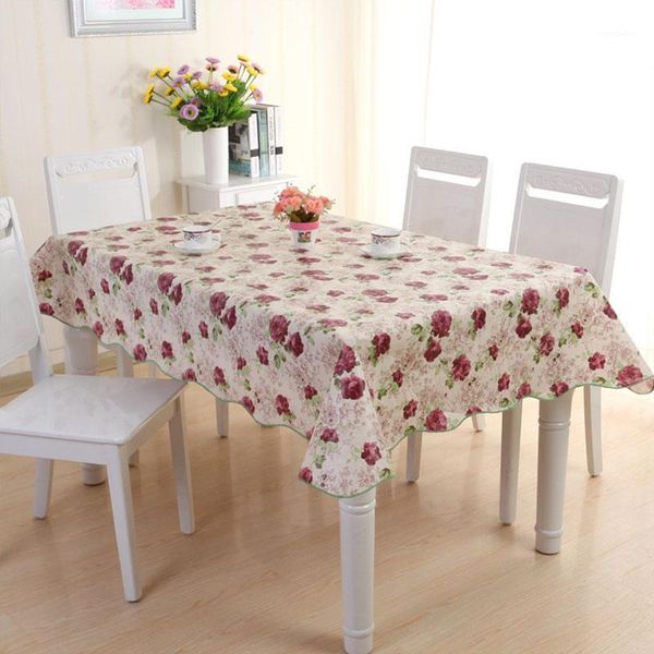 

table cloth multiple sizes oil-proof rectangular tablecloth pvc plastic waterproof anti-scalding cover kitchen home accessories1