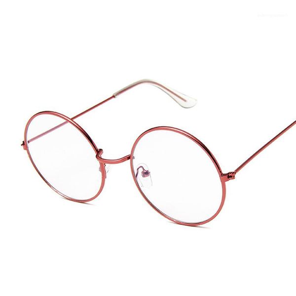 Occhiali da sole moda Montature Occhiali rotondi Montatura Donna Uomo Retro Miopia Metallo ottico Lente trasparente Occhiali da vista oro argento nero Oculos1