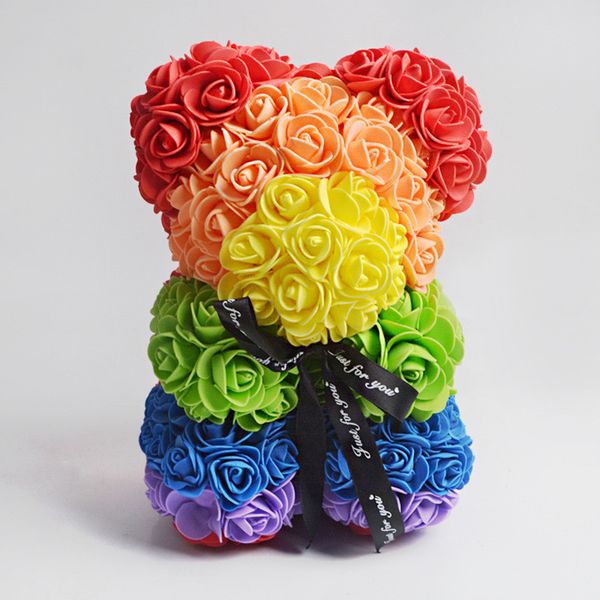 

preserved flower artificial decoration valentines day gift ribbon rose bear with flower gift boxes chaussures valentine rose bears