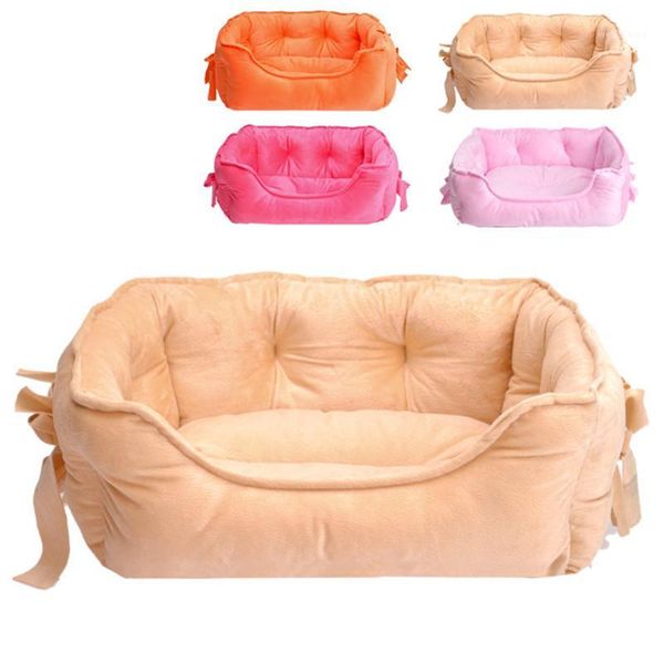 

kennels & pens pet dog beautiful winter keeping warm soft sofa washable solid comfortable bed for dogs cats db7461
