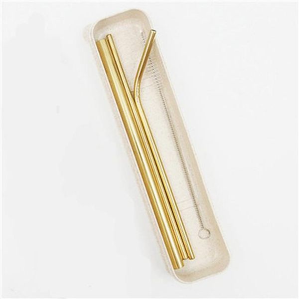 

экологически чистая соломинка из нержавеющей стали с чистой кистью многоразовый металл питьевой соломинки черная солома случайный цвет фиоле