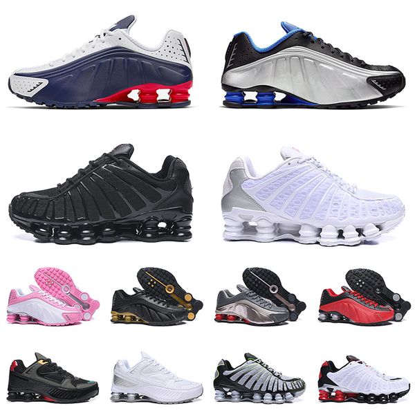 

new quality 301 shox og r4 running shoes tl navy racer blue triple black all white volt speed red trainers sneakers 36-46, White;red