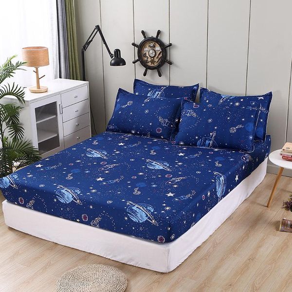 

flying earth fitted sheet pillow case set bedding protector dust proof functional bed linen 25cm deep