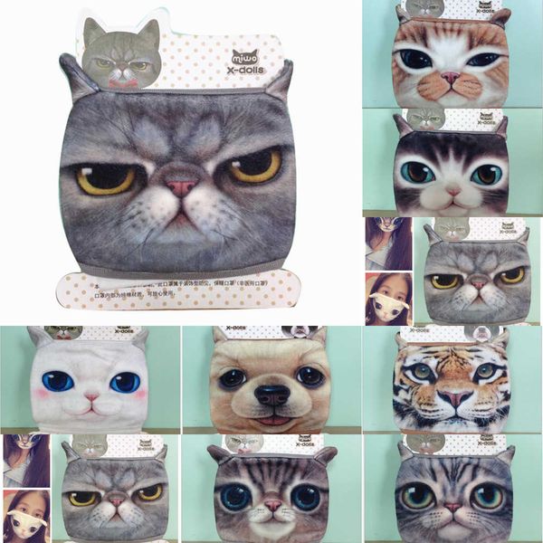

factorykcfpfactory price 3d cartoon designer cat dog u4i3ru personality washable cotton dustproof mouth face mask for women party r