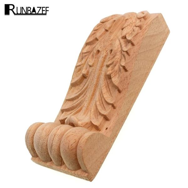 

decorative objects & figurines runbazef corbel rome stigma wood carved onlay long applique unpainted home decoration accessories craft figur