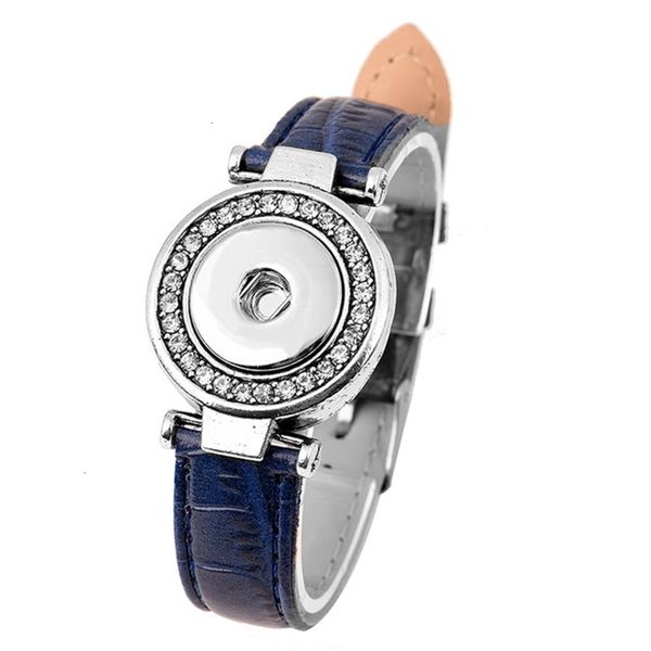 

silver ancient factorynjc118mm jewelry plating button bracelet&bangles snap charm leather bracelet for woman