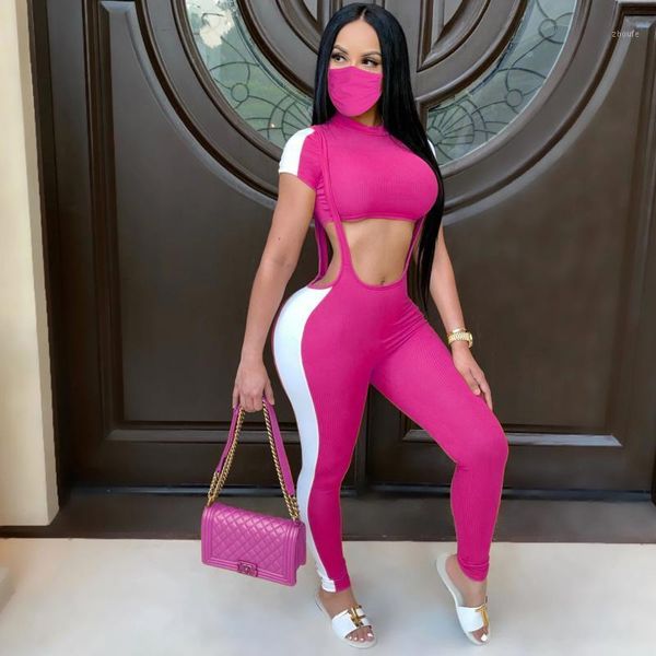 

jrry casual women tracksuits two pieces set crop spaghetti strap pants 2 pieces set ribbed sports suit outdoor wear1, Gray