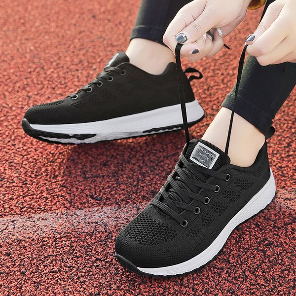 

2020 woman new fashionable spring fall tennis for breathable basket female shoes vim6, Black