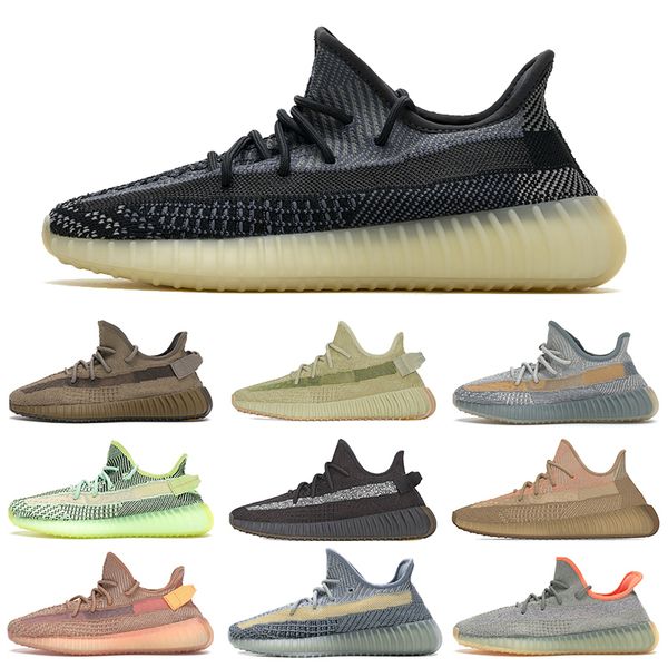 

carbon reflective kanye west luxury shoes israfil zyon men women designers casual shoe v2 ash blue black static full reflective sneaker