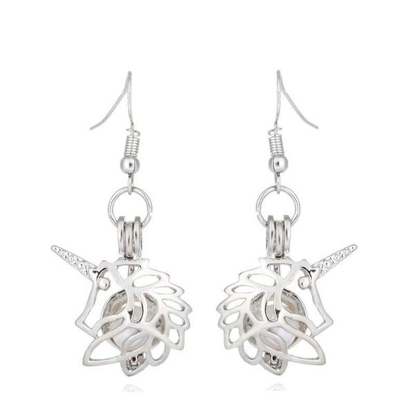 

30 styles fashion pearl mermaid earring oyster pearl locket cage earring set genuine pearl earrings for women special sqcach beauty888, Silver