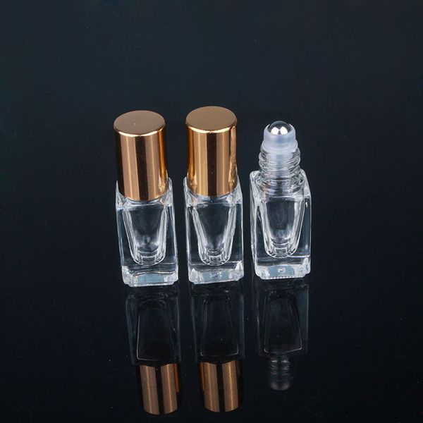

3ml glass essential oil bottle transparent roll on bottle wholesale