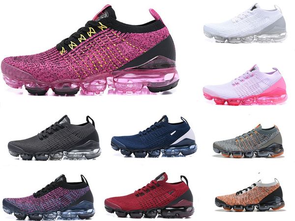 

2020 new mens trainers weave mesh breathable vapor y shoes waffle puls fly 3.0 black red blue women shoes max o with box 1a00021