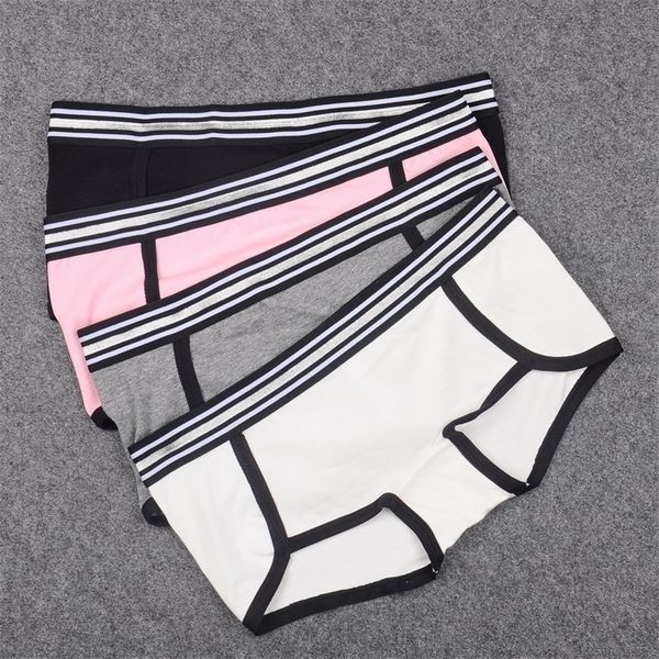 Boyies Boyshorts para mulheres menino curto de algodão curto underwear mulheres boxer prata cintura alta qualidade lingerie 201112