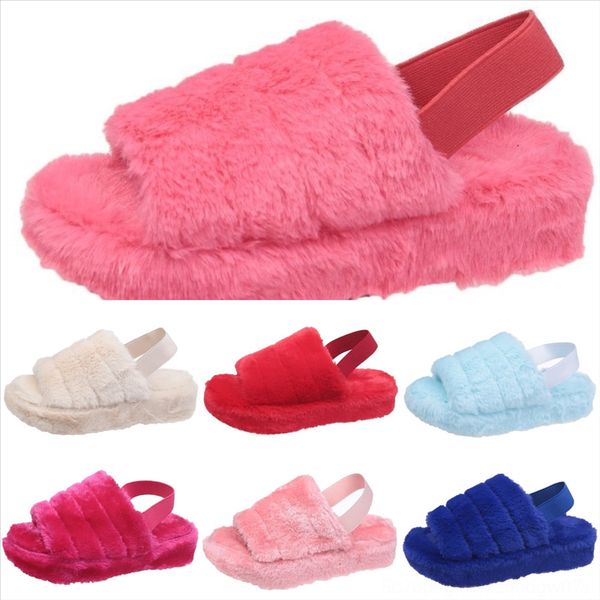 

ei1 shoes fashion cartoon animal warm plush floor cotton-padded slippers new slippers lovely warm flat home new plush furry open toe, Black