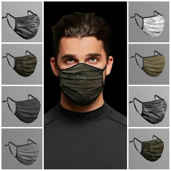 

mesh dust-proof mask fashion designer washable masks reusable camouflage masks breathable mask cycling face t2i51372 hhraa