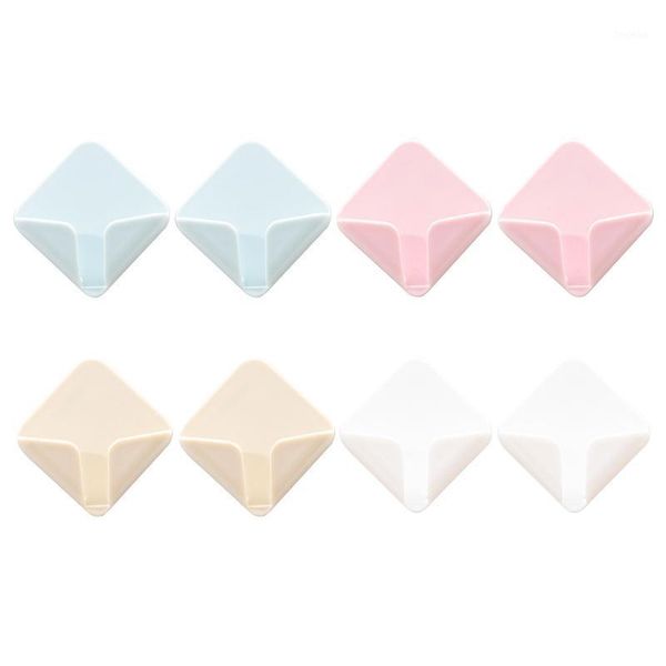 

8pcs for toothbrush wall mounted practical strong adhesive plug hook home office socket holder drill durable heavy duty1