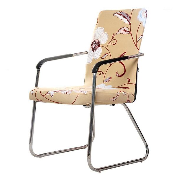

chairm cover computer seat cover high elasticity smooth zipper pastoral style printing furniture protection tool floral1