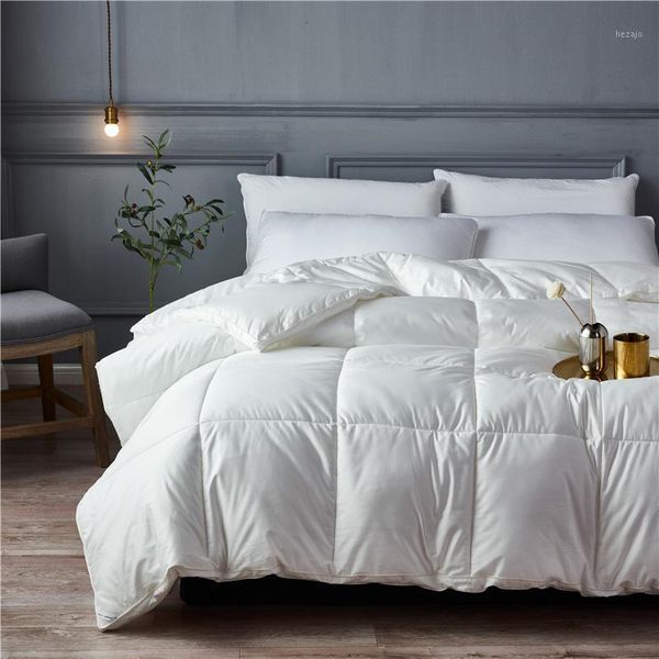 

comforters & sets 2021 spring winter fiber 100% cotton tencel embroidery lace home white grey duvets soft warm el thick quilt 4kg1