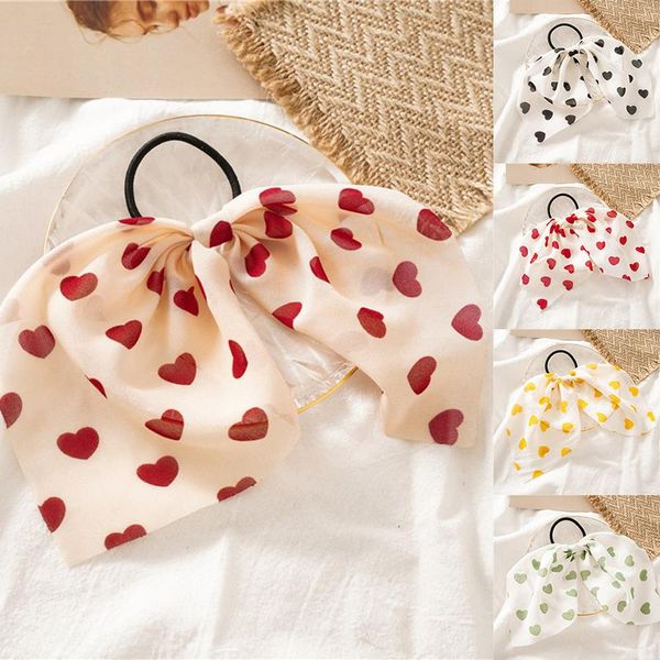 

персиковое сердце женщины женщины женщины scrunchie луки художник держатель hairband bow узел узел женщины женщины девушки священные для вол, Black;gray