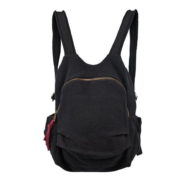 

origional design new style lady's backpack linen bag customizable travel backpack