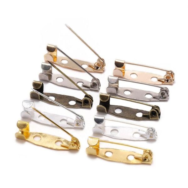 

50pcs lot 15 20 25 30 35 mm brooch clip base pins safety pins brooch settings blank base for diy jewelry making f sqclxm, Gray