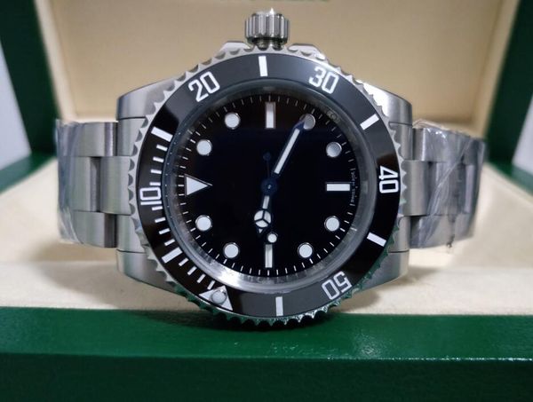 

4 styles 116610 116610ln 116610lv 114060 no date 40mm sapphire ceramic bezel automatic mens watch watches original box, Slivery;brown