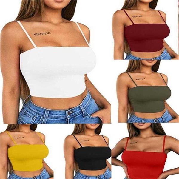 

2022 spring summer fashion backless bottom vest cotton low-cut ultra-short small camisole a125, White