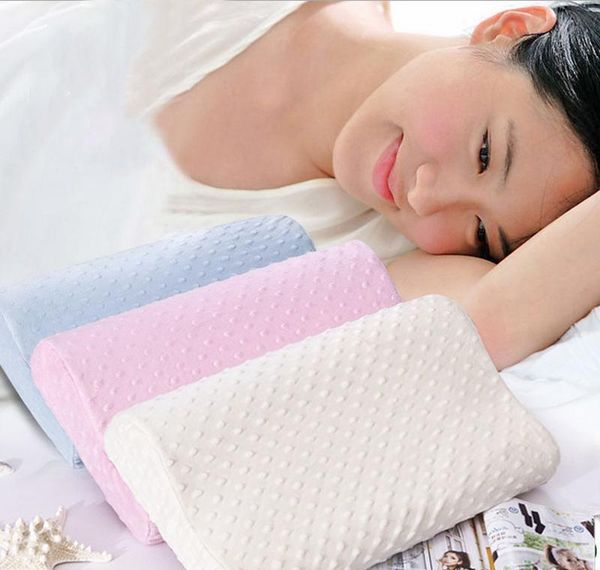 

memory foam orthopedic pillow latex neck pillow fiber slow rebound soft massager cervical health care sqclwq pp2006