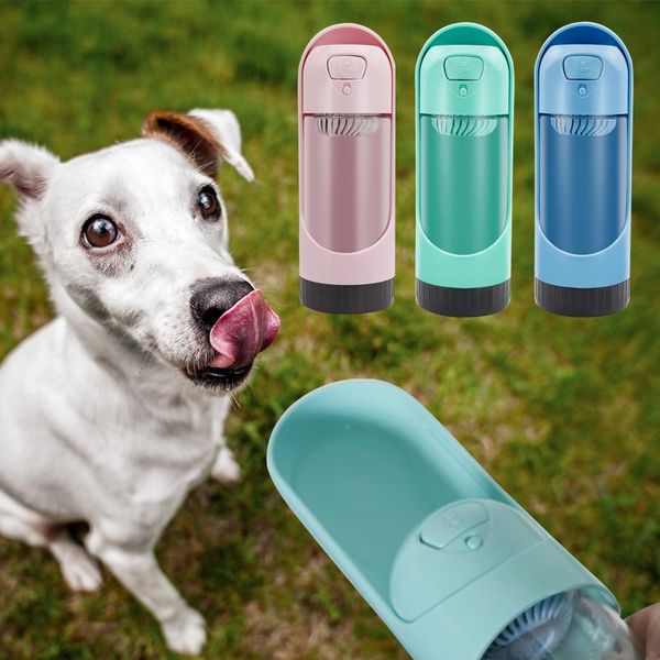 

portable pet dog water bottle travel outdoor feeder drinking bowl puppy cat water dispenser activated carbon filter bbyehb