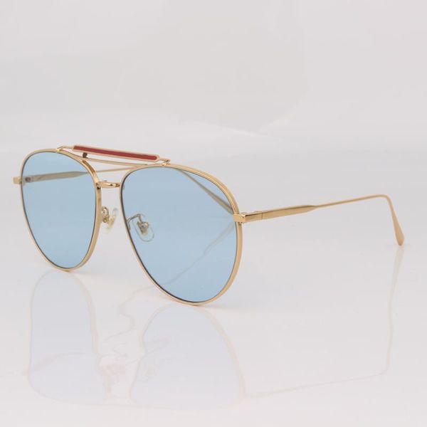 

gold frame blue lens pilot sunglasses men, classic outdoors driving eyewear men, White;black