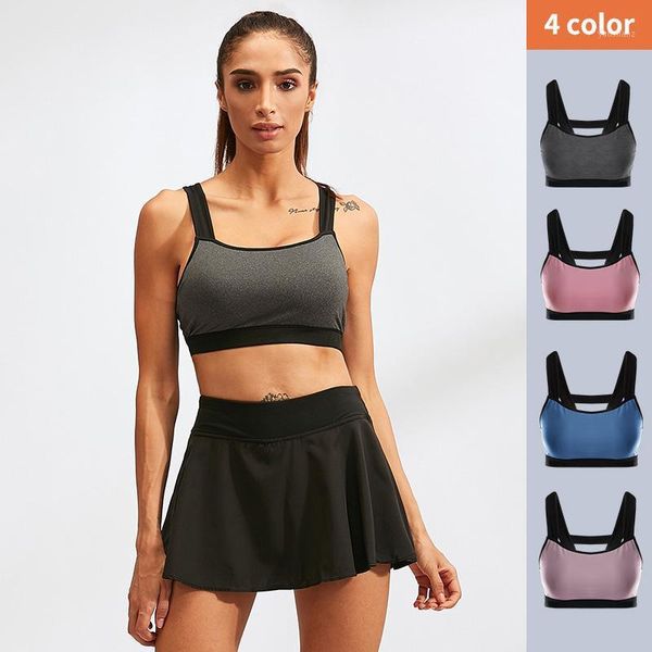 

yoga outfits women sport bra shockproof gym vest breathable quick drying beauty back fitness running workout sports, White;red